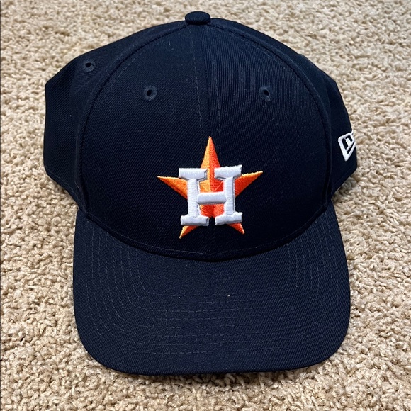 Houston Astros New Era Navy Cap with Orange and White Star Logo - Picture 1 of 3